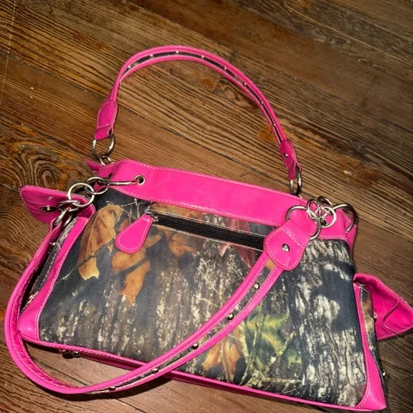 Ultimate Y2K Pink and Black Studded guns Handbag